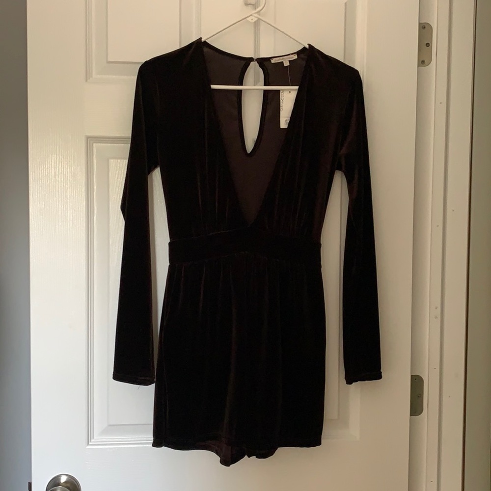 Dark brown chocolate romper